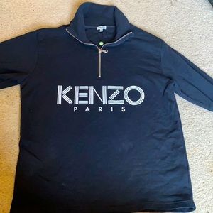 Men’s Black Kenzo Paris Print Sweatshirt Size L
